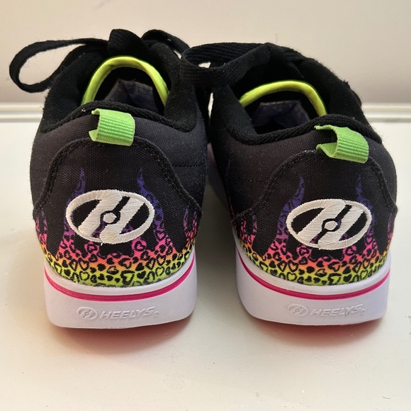 Heelys Pro 20 Rainbow Cheetah Print Big Kids Size 5 - Picture 5 of 10